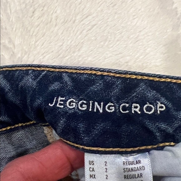 American Eagle distressed jegging crop size 2 - Picture 7 of 7